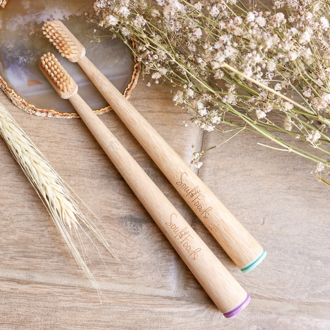 Kit de Dos Cepillos de Dientes de Bambú – Adulto
