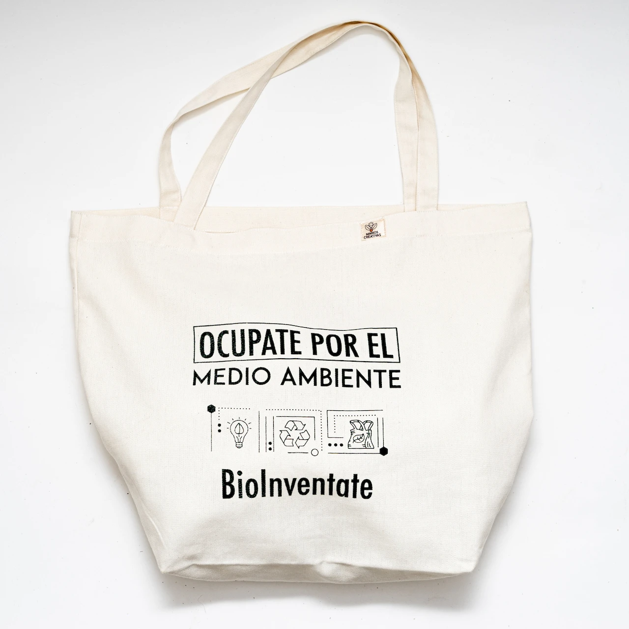 Mañana fuga cargando Tote Bag Orgánico | Manos Creativas | Compra Sin Plástico